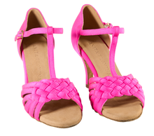 Load image into Gallery viewer, Andra T Ladies Latin Dance Shoes Pink
