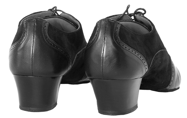 Back view of soft leathered Sean Men's Latin Dance Shoes